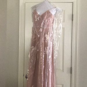 Light pink prom dress